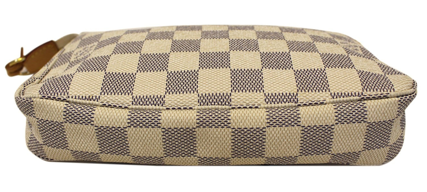 LOUIS VUITTON Damier Azur White Pochette Accessoires Pouch