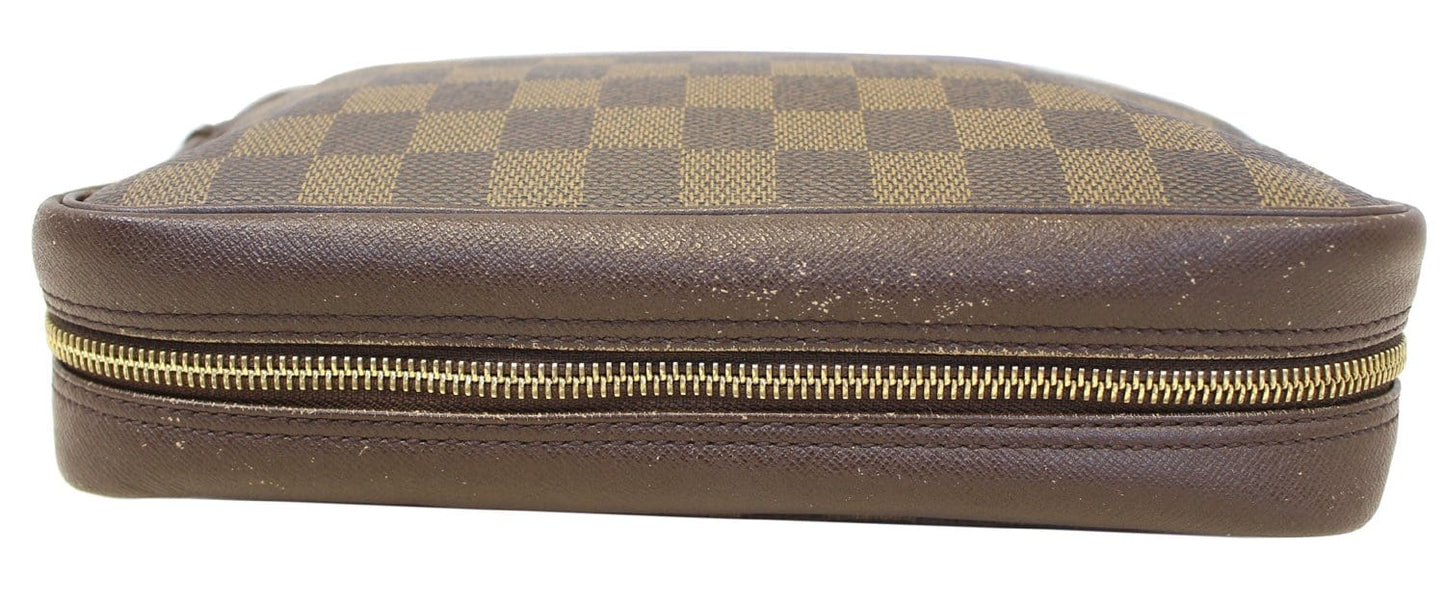 LOUIS VUITTON Damier Ebene Trousse Toilette Cosmetic Pouch - Sale
