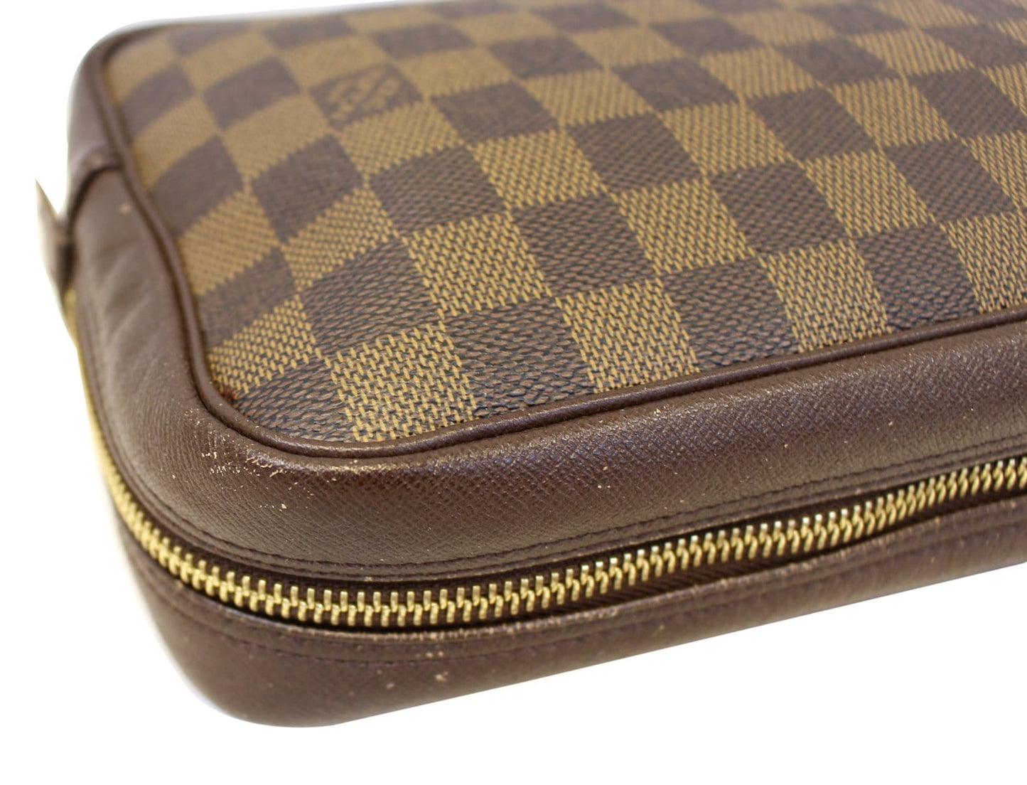 LOUIS VUITTON Damier Ebene Trousse Toilette Cosmetic Pouch - Sale