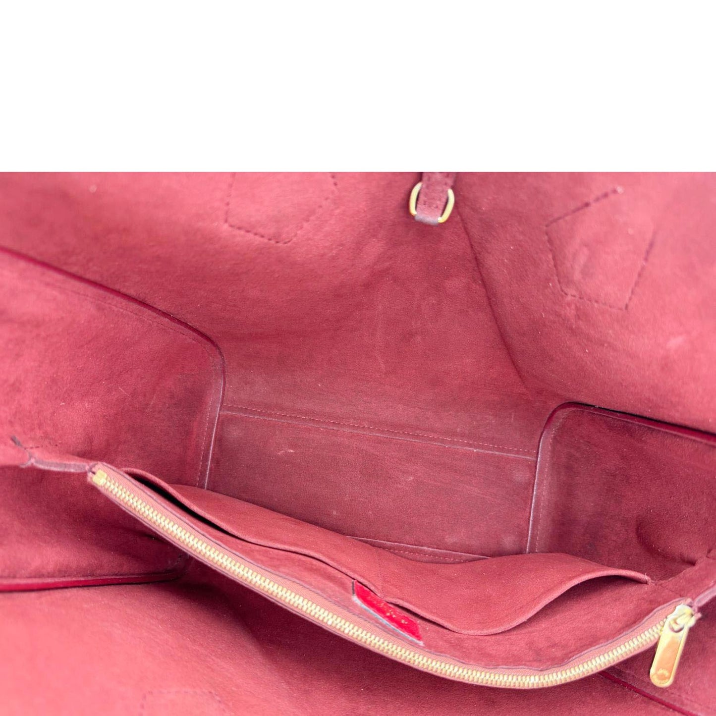 LOUIS VUITTON Kimono MM Monogram Canvas Tote Bag Red