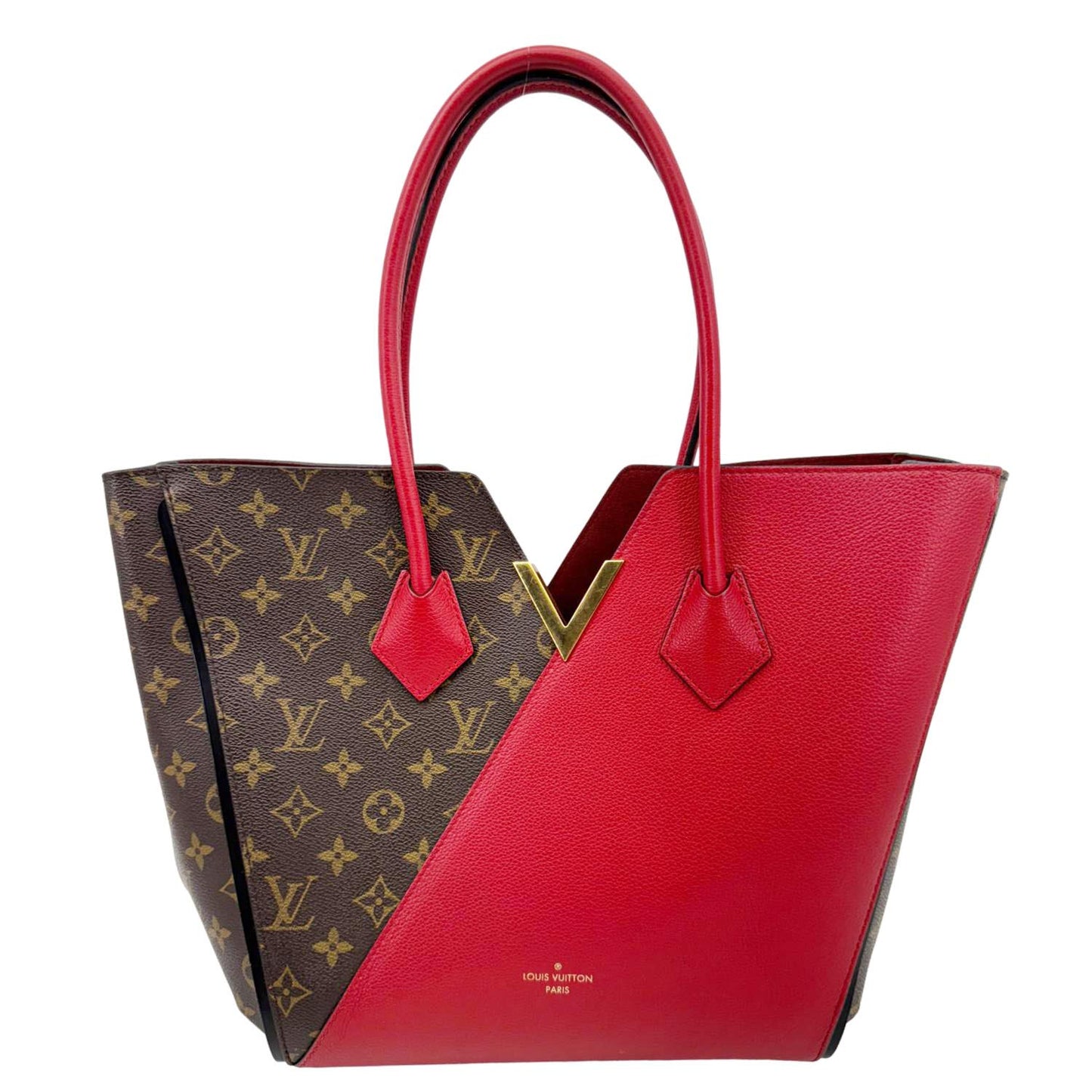 LOUIS VUITTON Kimono MM Monogram Canvas Tote Bag Red