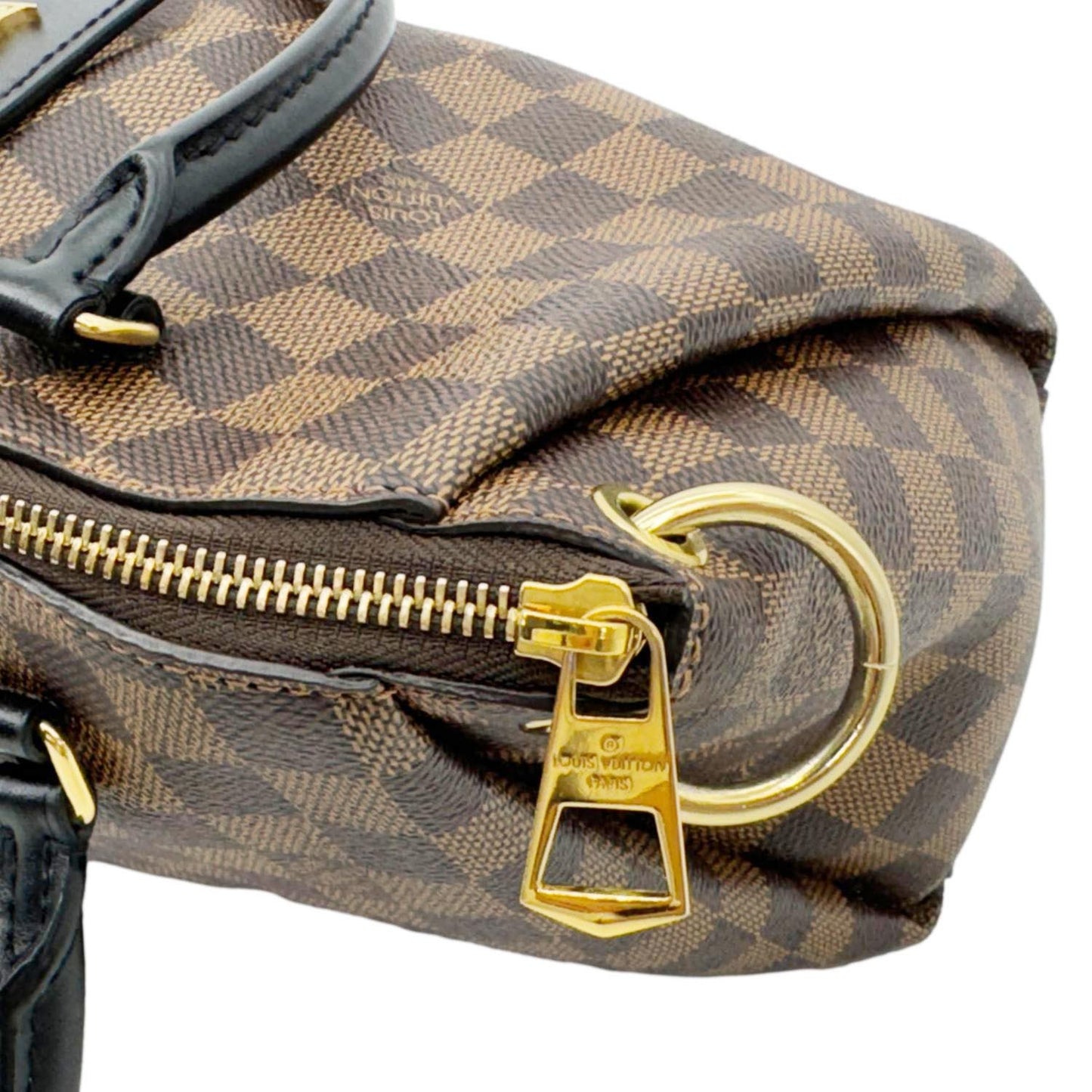 LOUIS VUITTON Odeon PM Damier Ebene Tote Shoulder Bag Brown