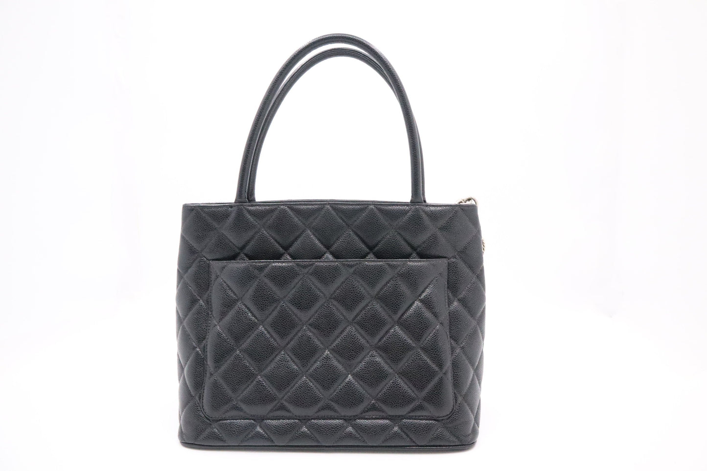 Chanel Medallion Tote in Black Caviar Leather