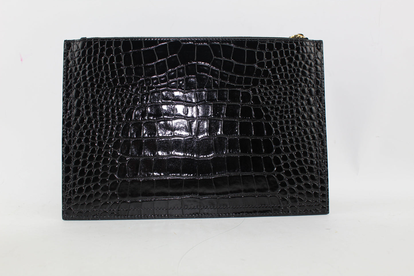 GIVENCHY ANTIGONA  CROC-EMBOSSED LEATHER POUCH
