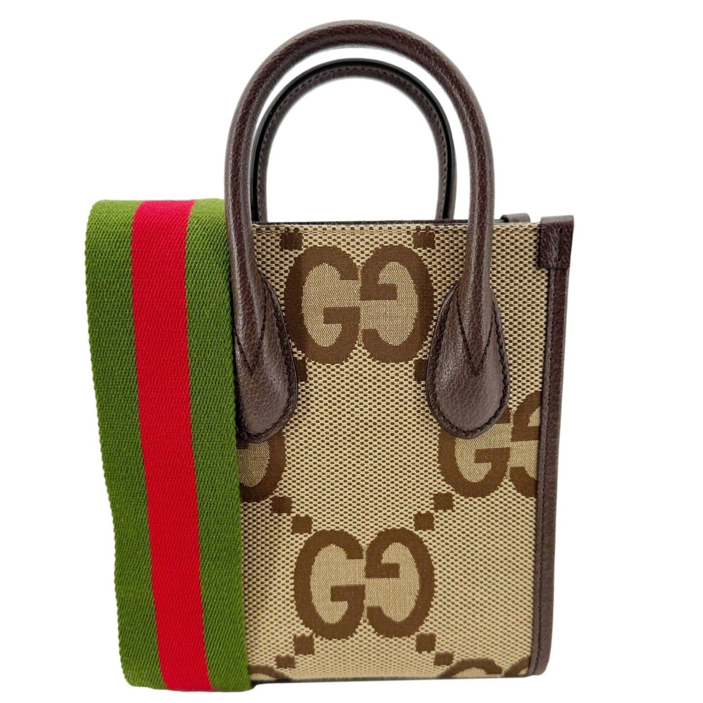 GUCCI Jumbo GG Supreme Canvas Tote Bag Beige 699406