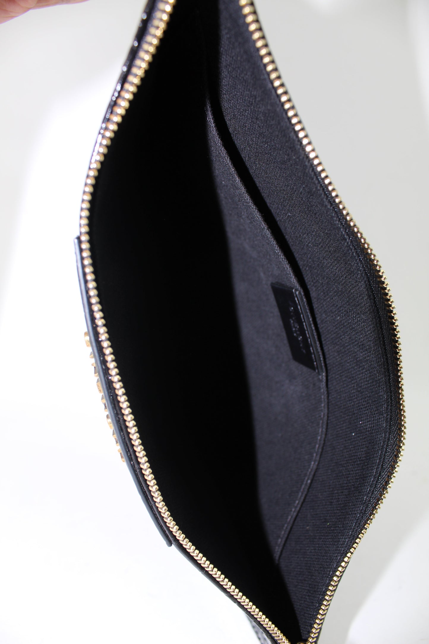GIVENCHY ANTIGONA  CROC-EMBOSSED LEATHER POUCH