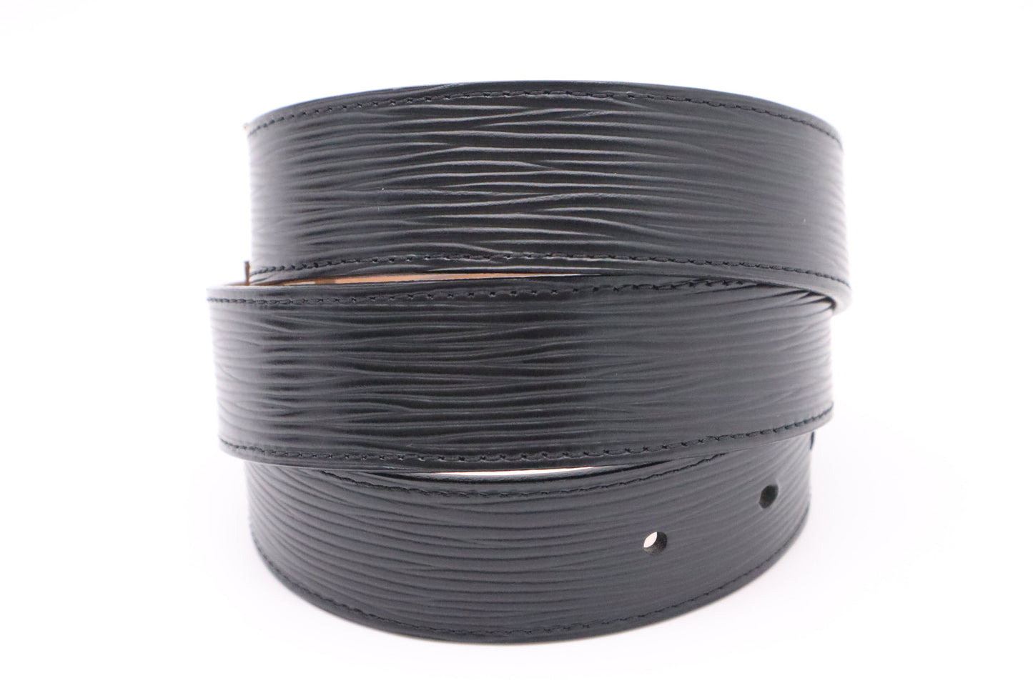 Louis Vuitton Belt in Black Epi Leather