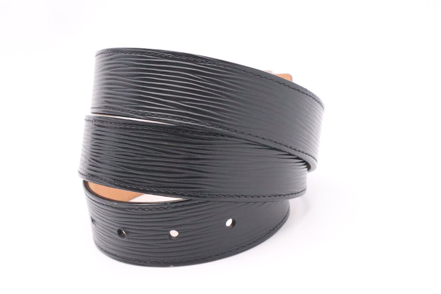 Louis Vuitton Belt in Black Epi Leather