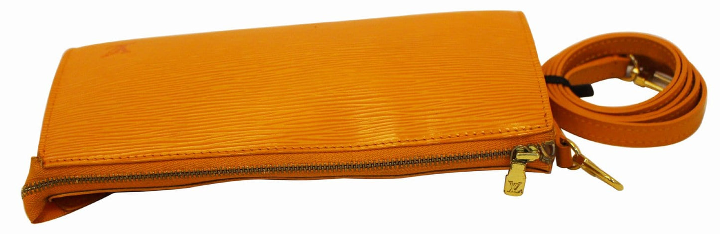 LOUIS VUITTON Epi Pochette Accessoires Long Shoulder Strap Orange