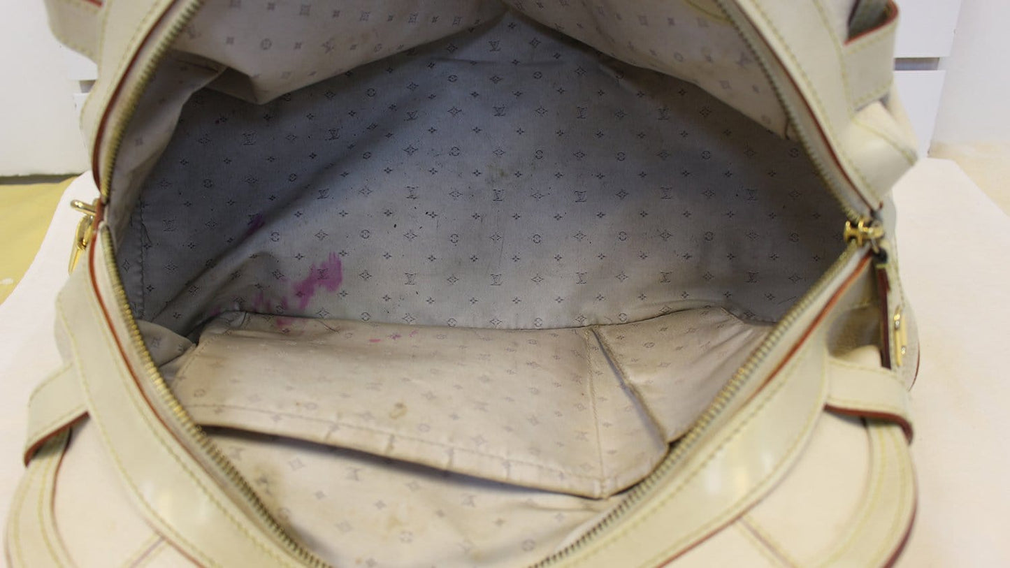 LOUIS VUITTON Suhali Le Radieux White Leather Satchel Bag - Last Call