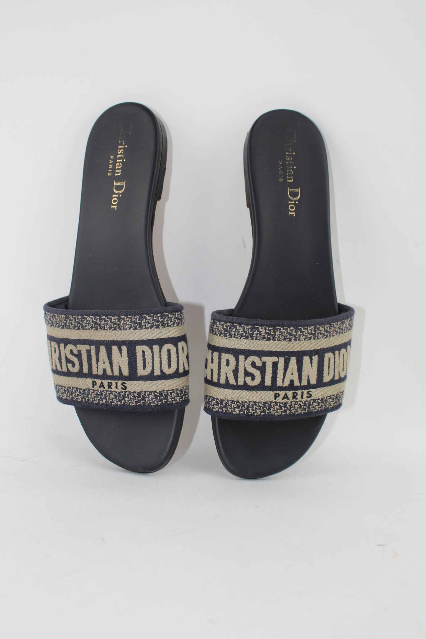 CHRISTIAN DIOR DWAY MULES SIZE 38.5