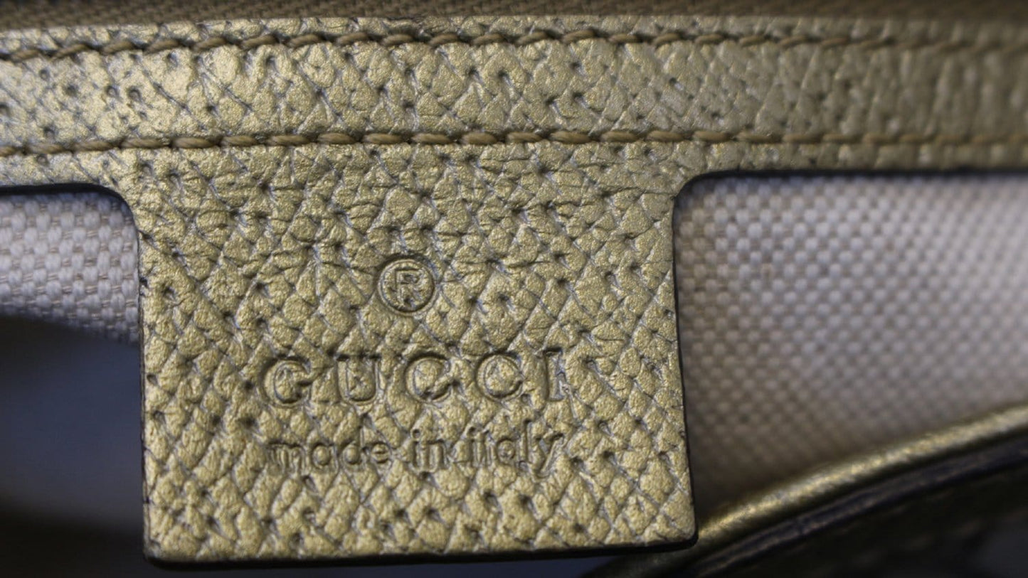 GUCCI Bree Original GG Canvas Top Handle Shoulder Bag