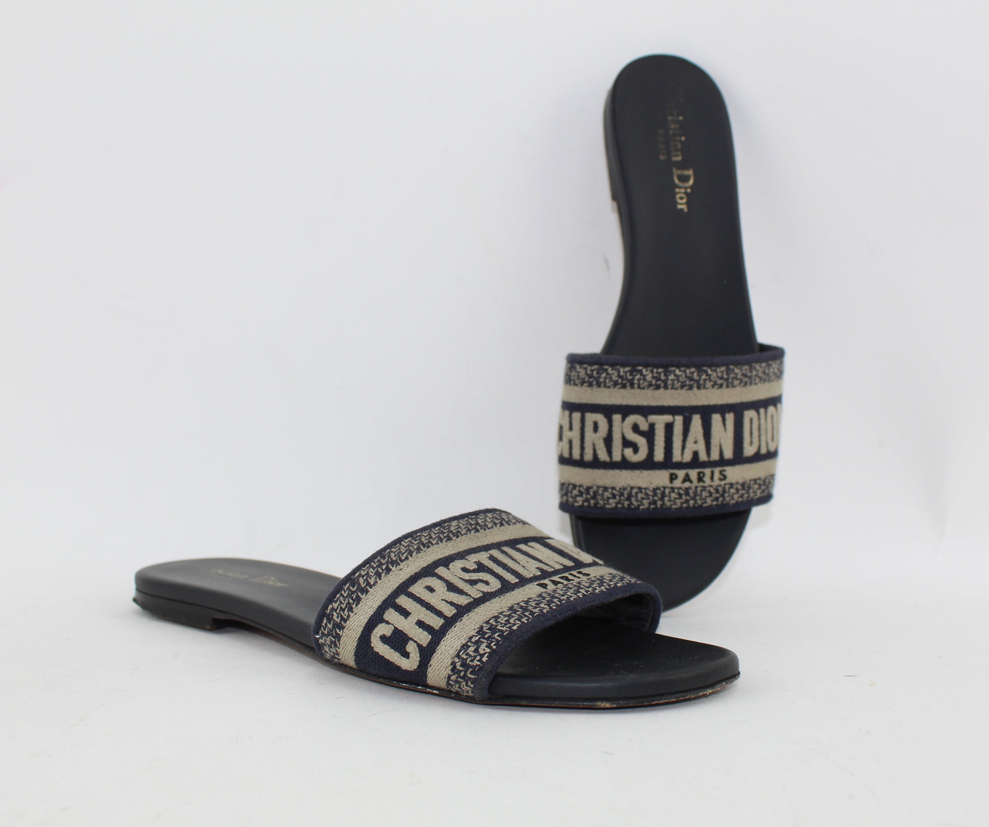 CHRISTIAN DIOR DWAY MULES SIZE 38.5