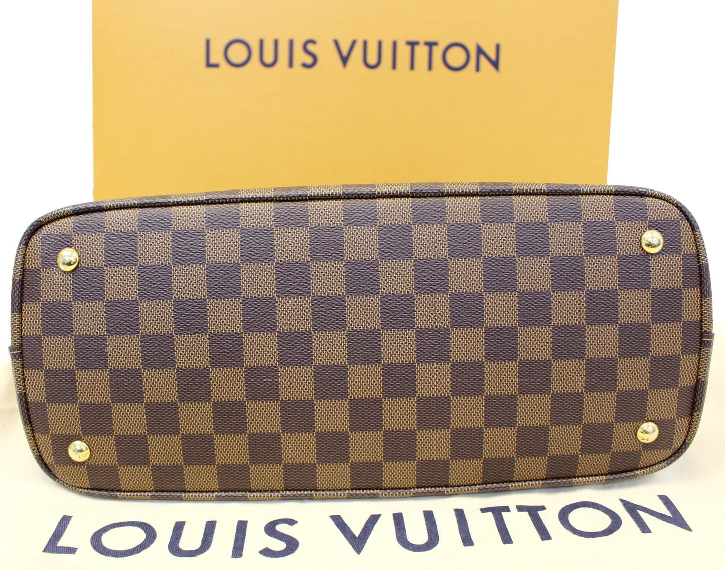 LOUIS VUITTON Kensington Damier Ebene Shoulder Handbag