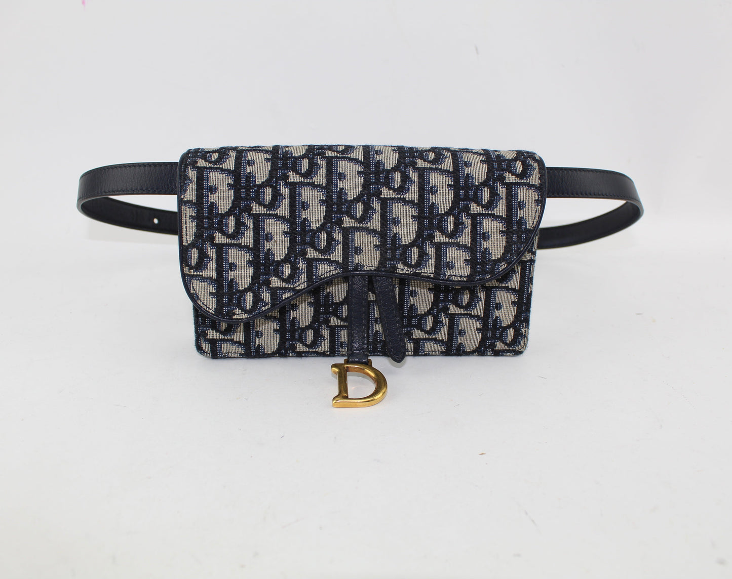 DIOR OBLIQUE SADDLE BELT BAG