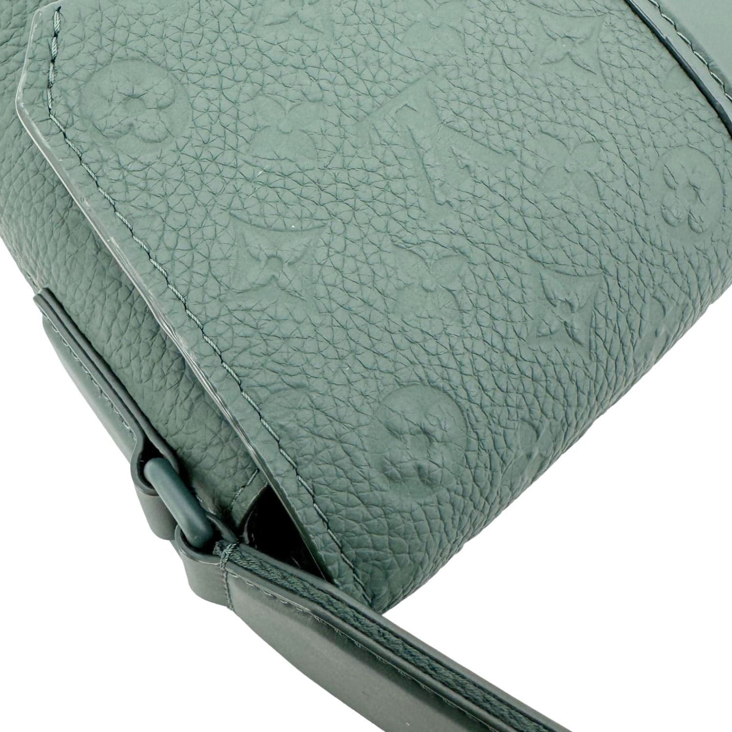 LOUIS VUITTON S-Cape Taurillon Monogram Embossed Leather Messenger Bag Green