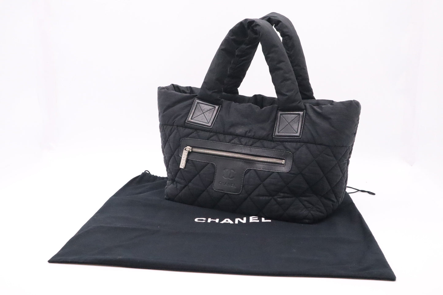 Chanel Cocoon Handbag in Black Nylon