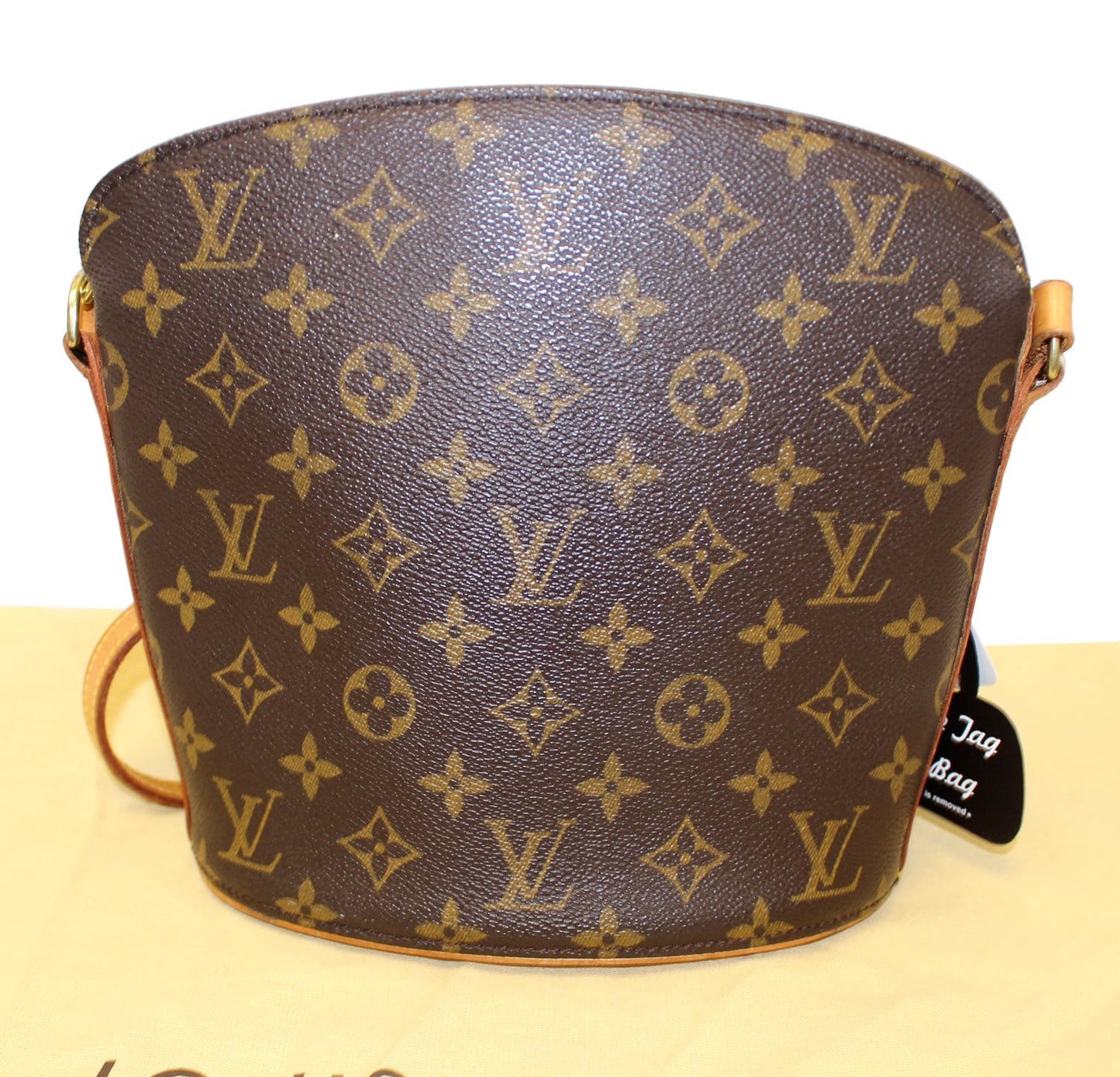 LOUIS VUITTON Monogram Canvas Drouot Brown Crossbody Bag