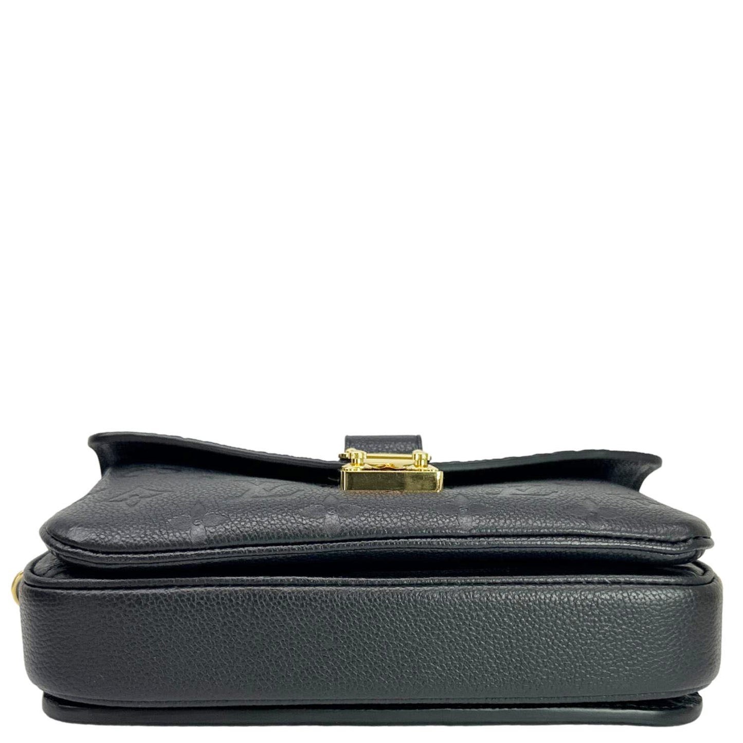 LOUIS VUITTON Metis East West Pochette Empreinte Leather Crossbody Bag Black