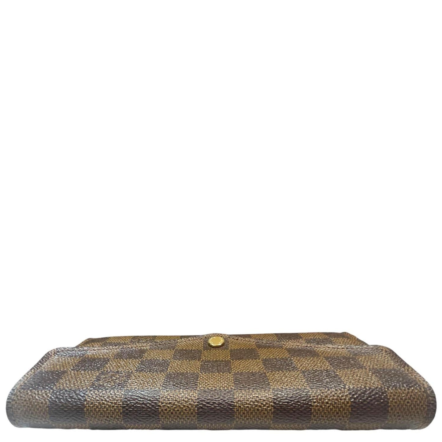 LOUIS VUITTON Sarah Damier Ebene Wallet Brown