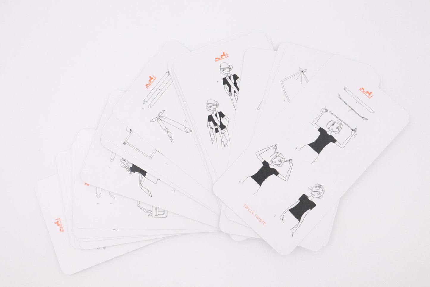 Hermes Scarf Knotting Cards