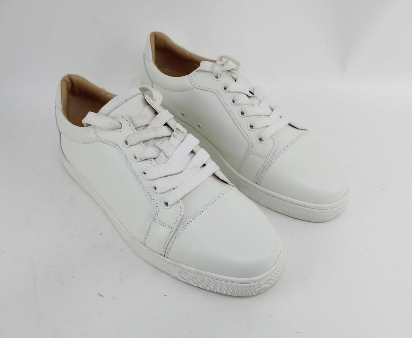 CHRISTIAN LOUBOUTIN VIEIRA FLAT CALF SNEAKERS SIZE 41