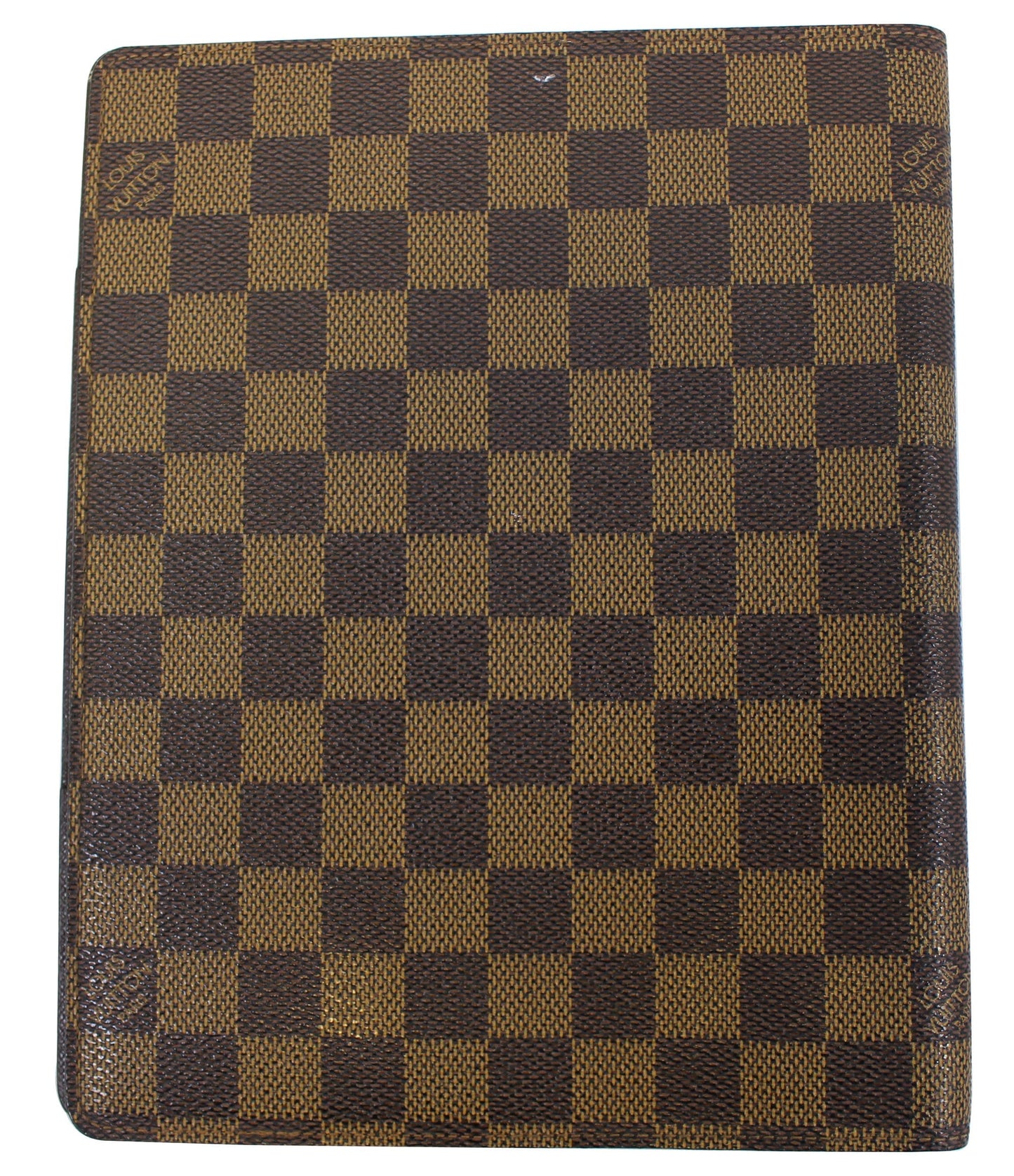 LOUIS VUITTON Agenda Bureau Damier Ebene  Note Cover
