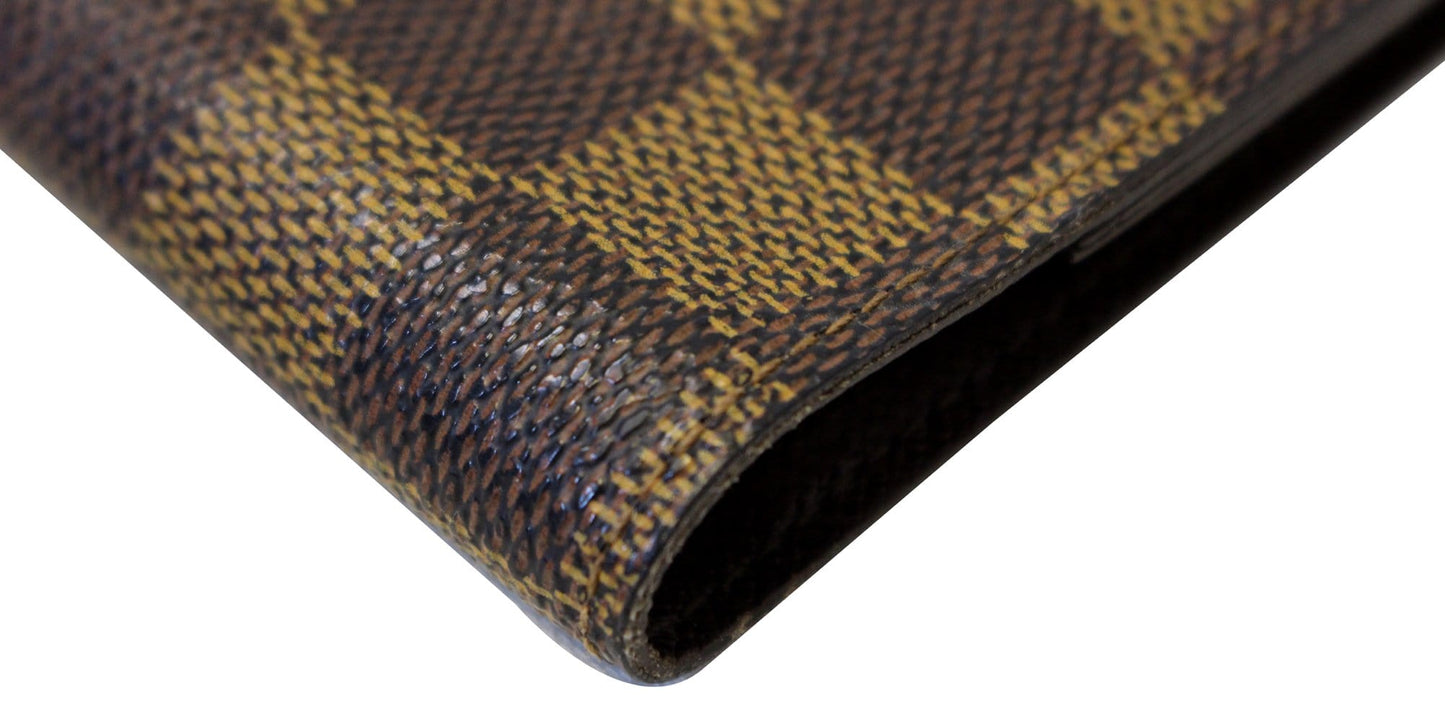 LOUIS VUITTON Agenda Bureau Damier Ebene  Note Cover