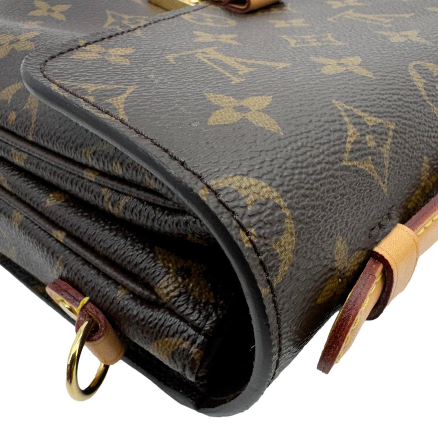 LOUIS VUITTON Metis Pochette Monogram Canvas Crossbody Bag Brown