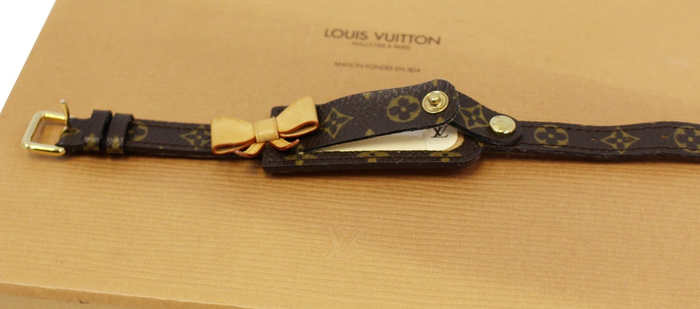 LOUIS VUITTON Monogram Canvas Porto Address Bracelet Size 8 - Last Call