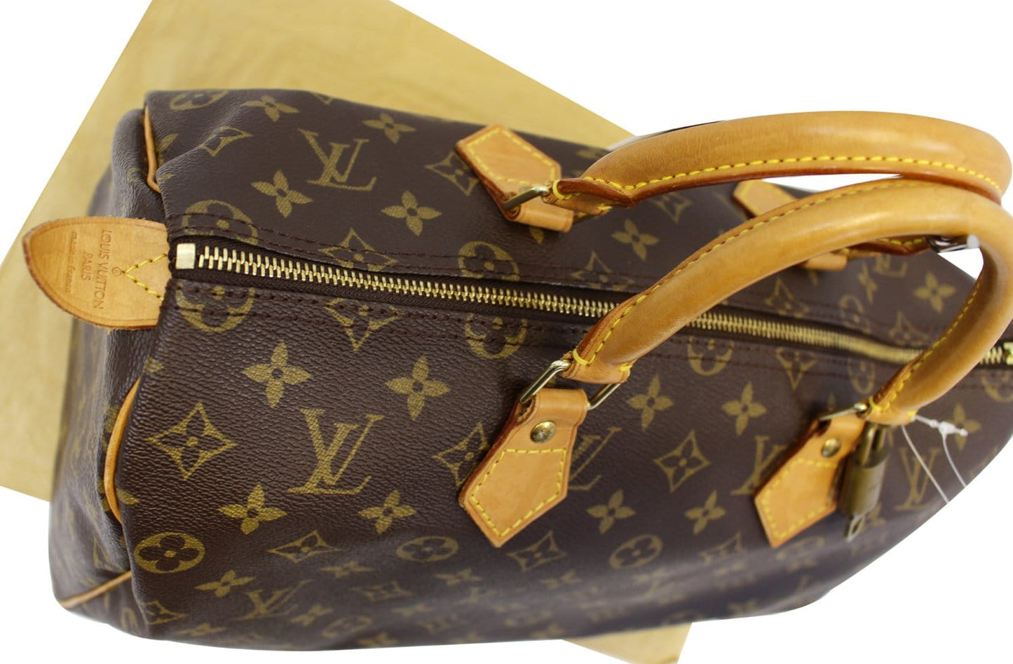 LOUIS VUITTON Monogram Canvas Speedy 35 Satchel Bag