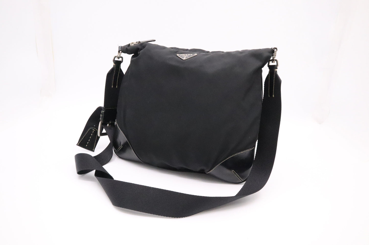 Prada Square Crossbody in Black Nylon