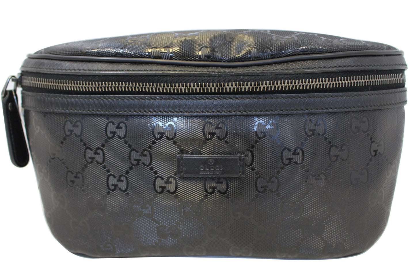 GUCCI GG Imprime Monogram Waist Bum Bag Black 233269