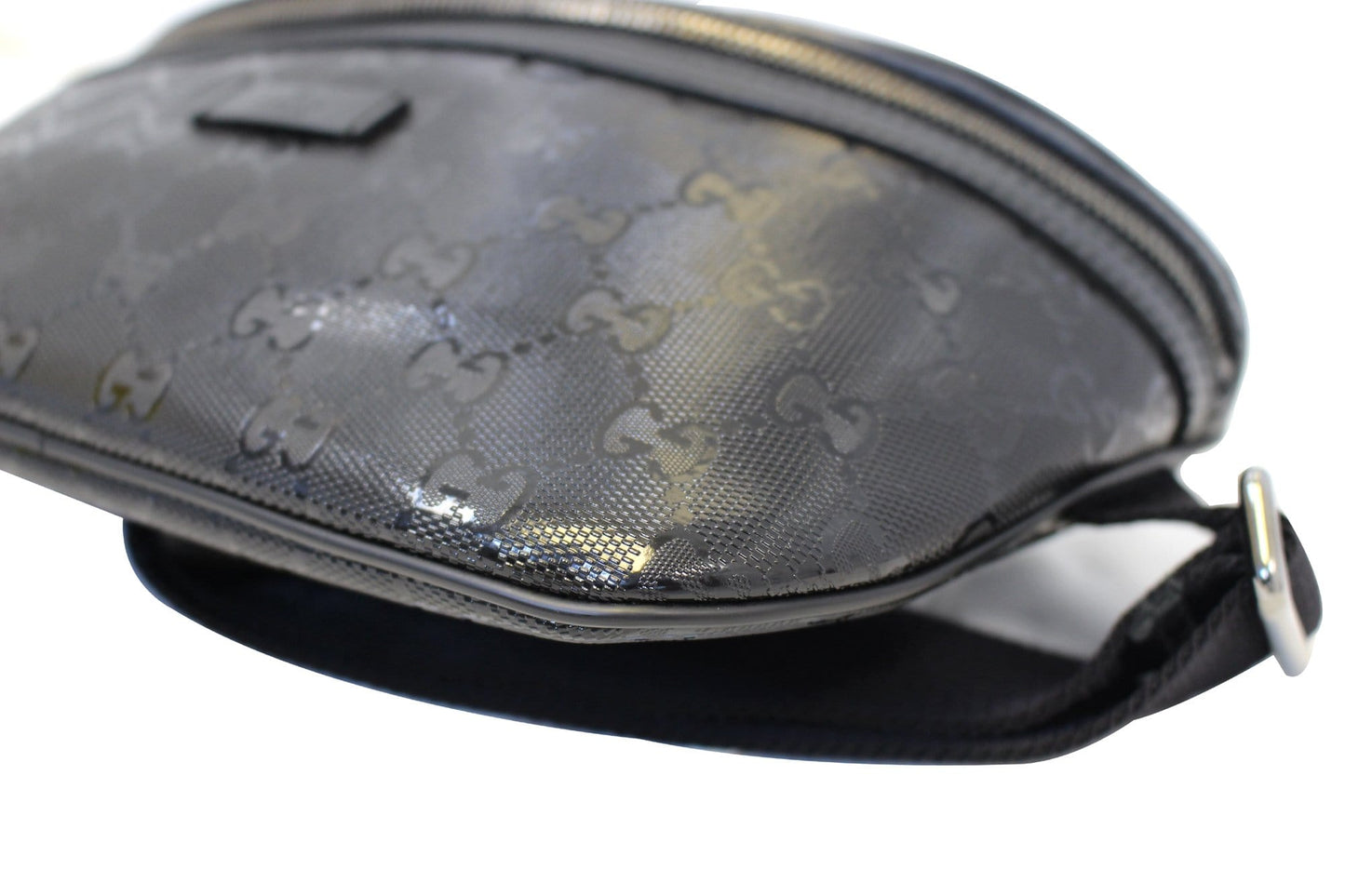 GUCCI GG Imprime Monogram Waist Bum Bag Black 233269