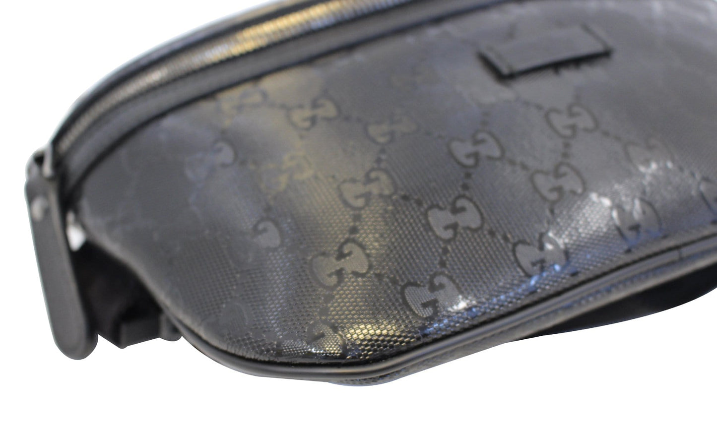 GUCCI GG Imprime Monogram Waist Bum Bag Black 233269