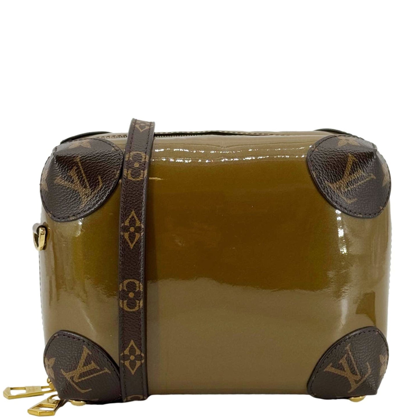 LOUIS VUITTON Venice Monogram Vernis Leather Shoulder Bag Bronze