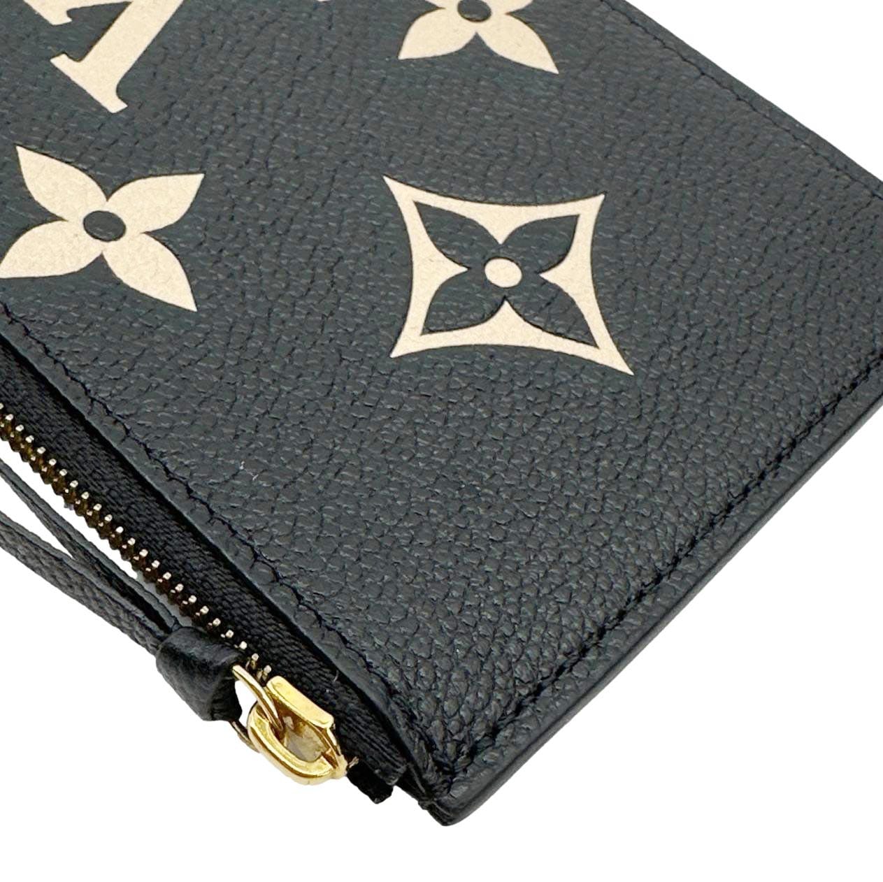 LOUIS VUITTON Felicie Monogram Giant Empreinte Leather Zip Insert Pouch Bicolor