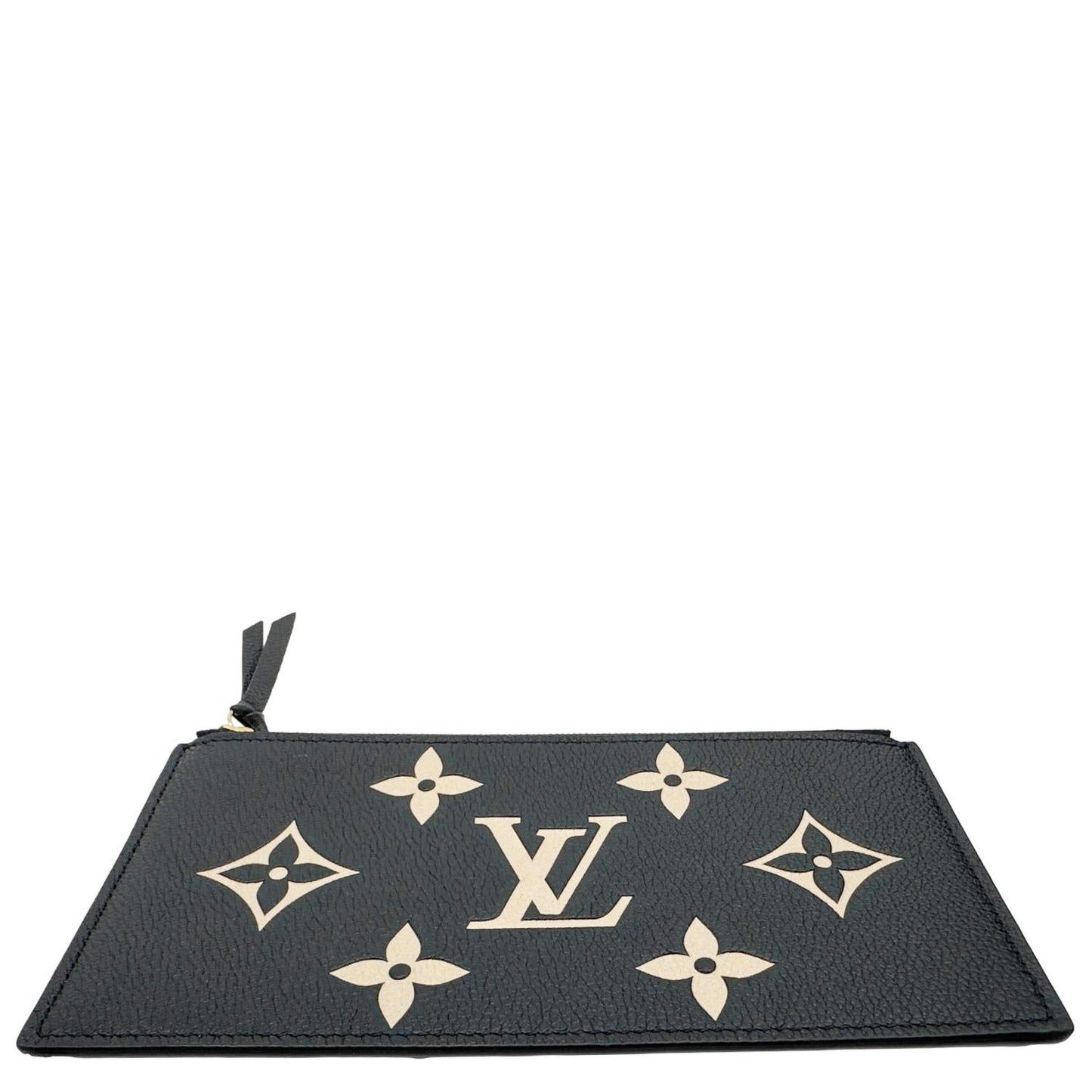 LOUIS VUITTON Felicie Monogram Giant Empreinte Leather Zip Insert Pouch Bicolor