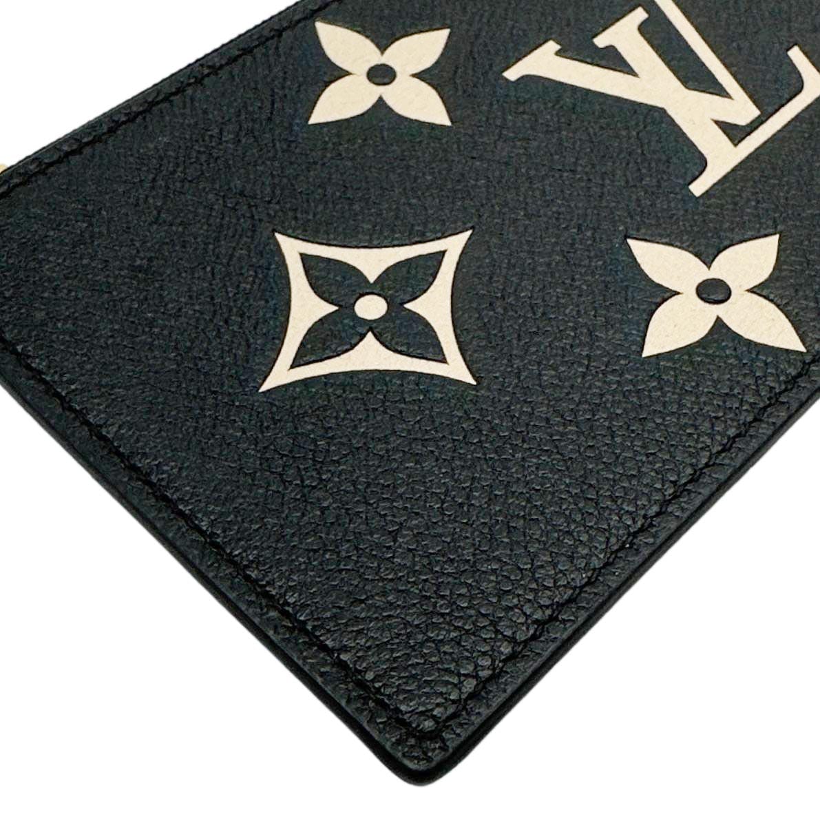 LOUIS VUITTON Felicie Monogram Giant Empreinte Leather Zip Insert Pouch Bicolor
