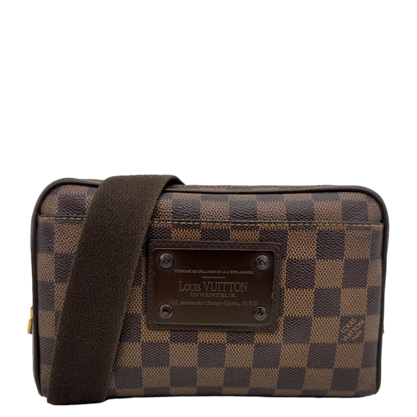 LOUIS VUITTON Brooklyn Damier Ebene Bumbag Brown