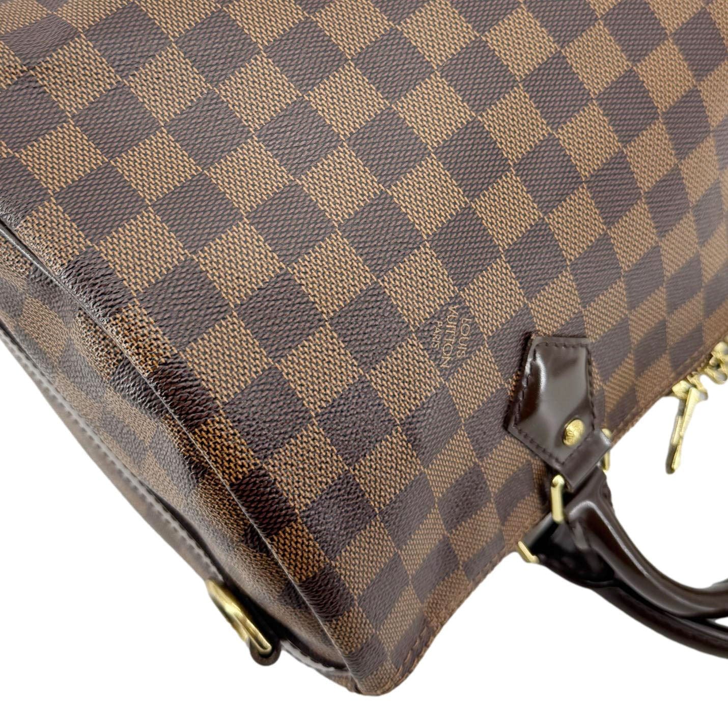 LOUIS VUITTON Speedy 30 Bandouliere Damier Ebene Shoulder Bag Brown