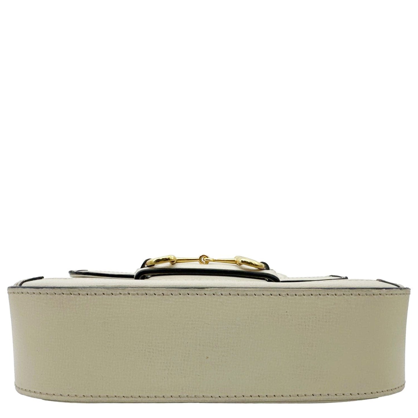 GUCCI Horsebit 1955 Flap Small GG Supreme Canvas Shoulder Bag Beige 658574