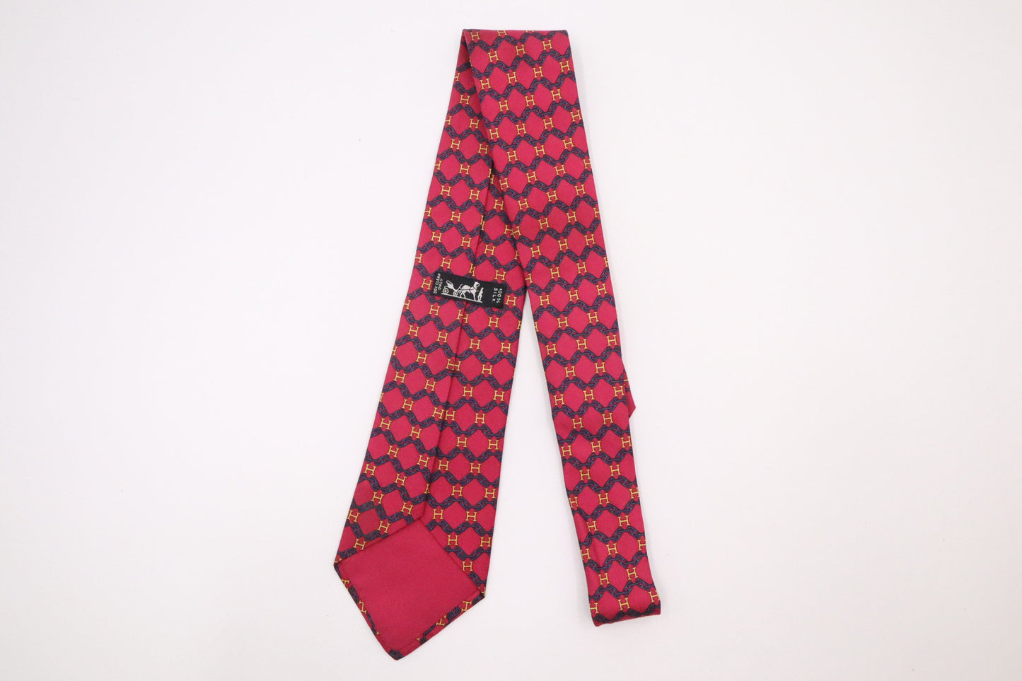 Hermes Tie in Pink Silk