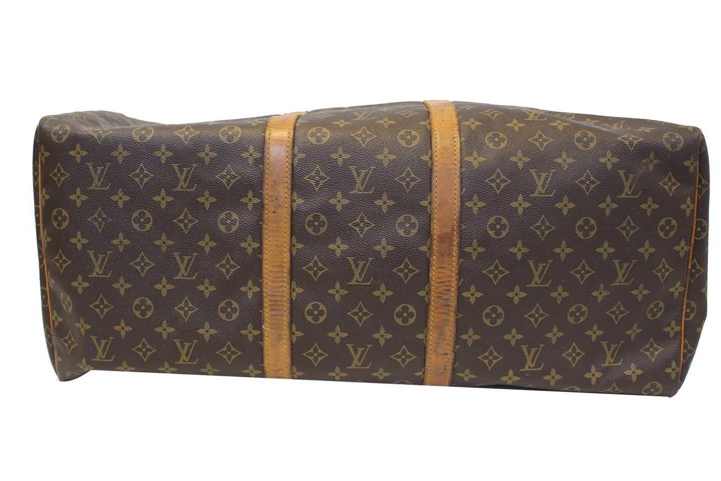LOUIS VUITTON Keepall 60 Monogram Canvas Travel Bag Brown