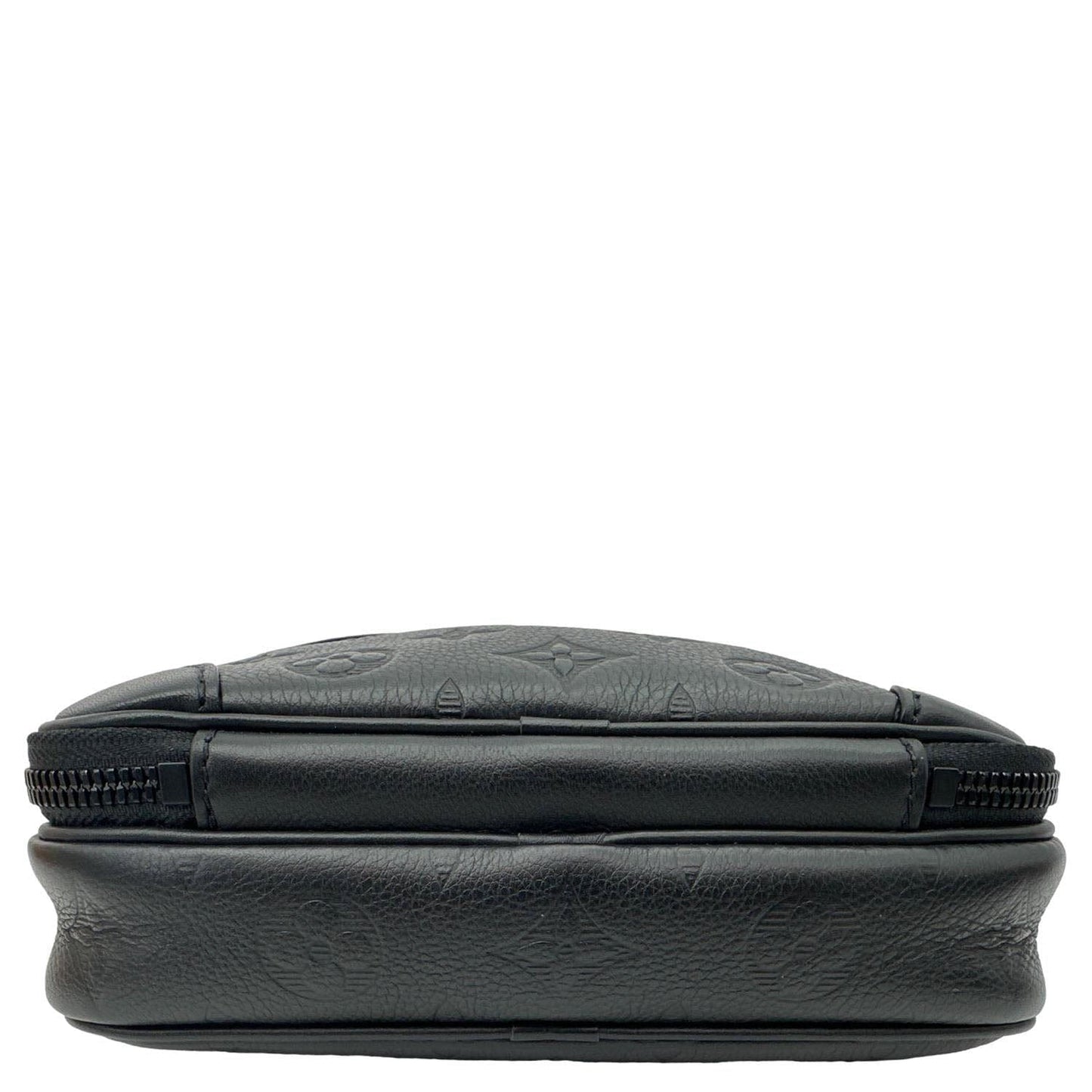 LOUIS VUITTON Alpha Wearable Monogram Shadow Wallet Crossbody Bag Black