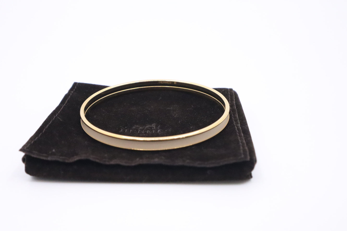 Hermes Uni Bangle in Beige
