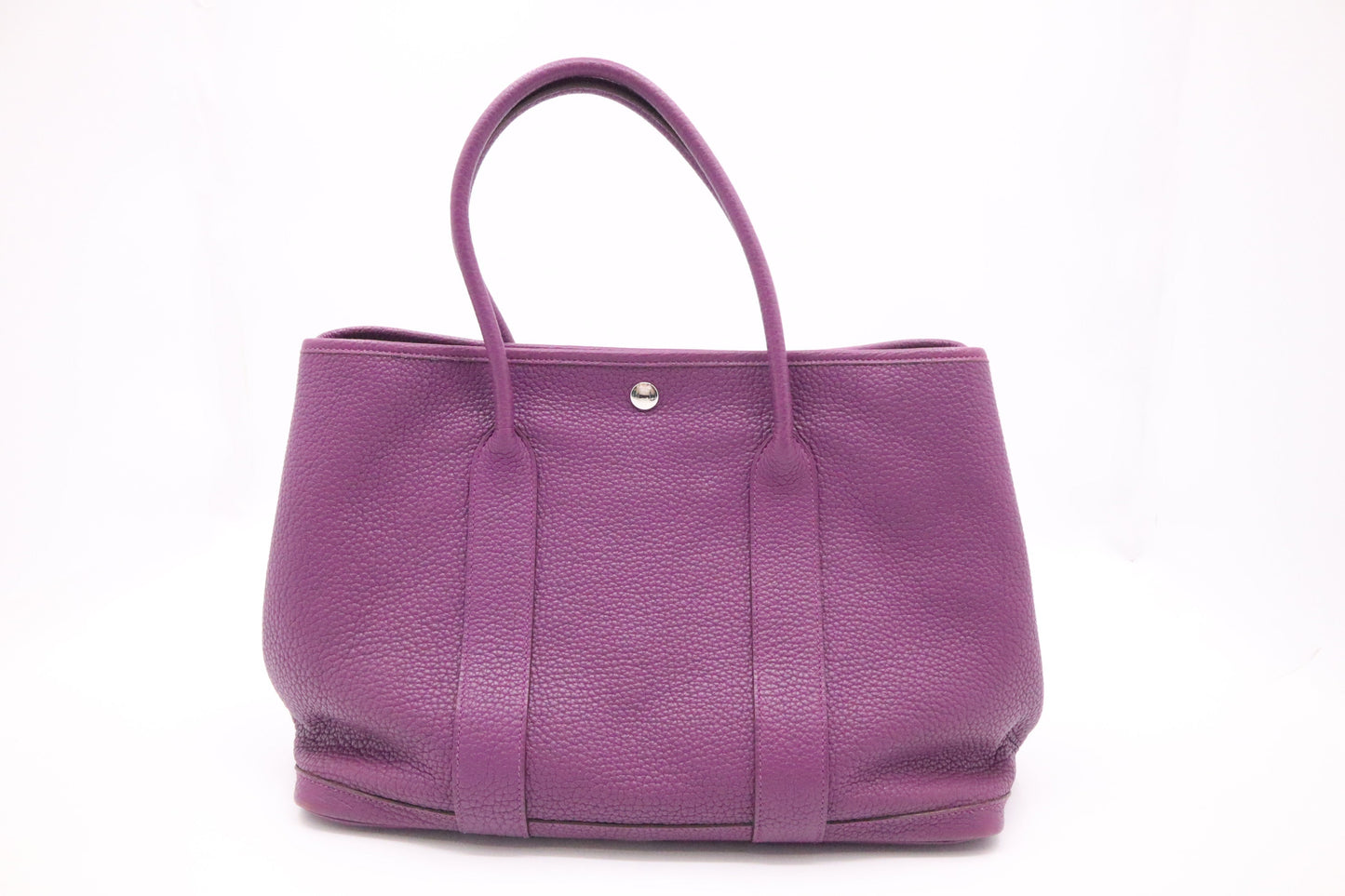 Hermes Garden Party 36 in Purple Leather