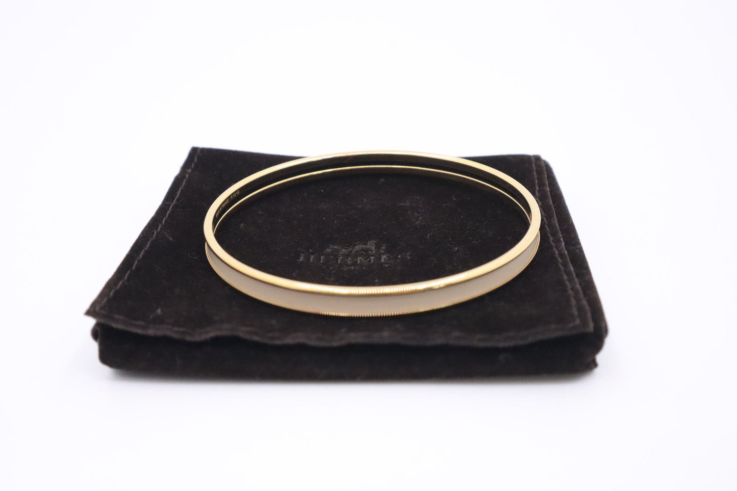 Hermes Uni Bangle in Beige