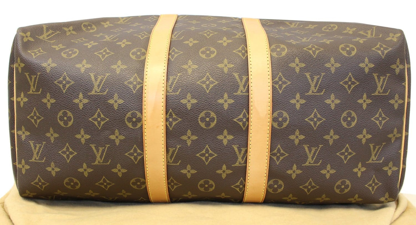 LOUIS VUITTON Keepall 45 Monogram Canvas Duffle Travel Bag
