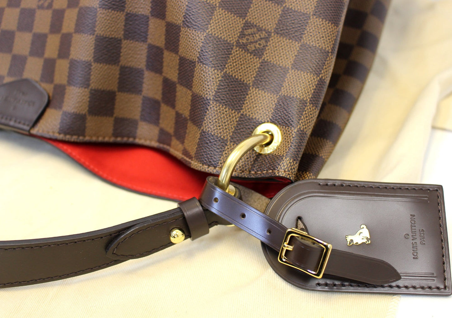 LOUIS VUITTON Graceful MM Damier Ebene  Shoulder Bag